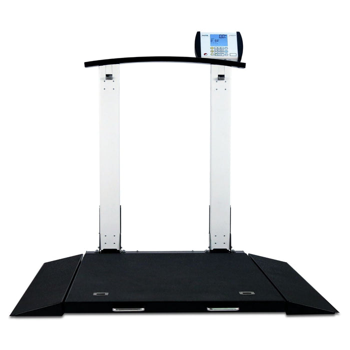 Detecto 6560 Portable Digital Wheelchair Scale with Handrail
