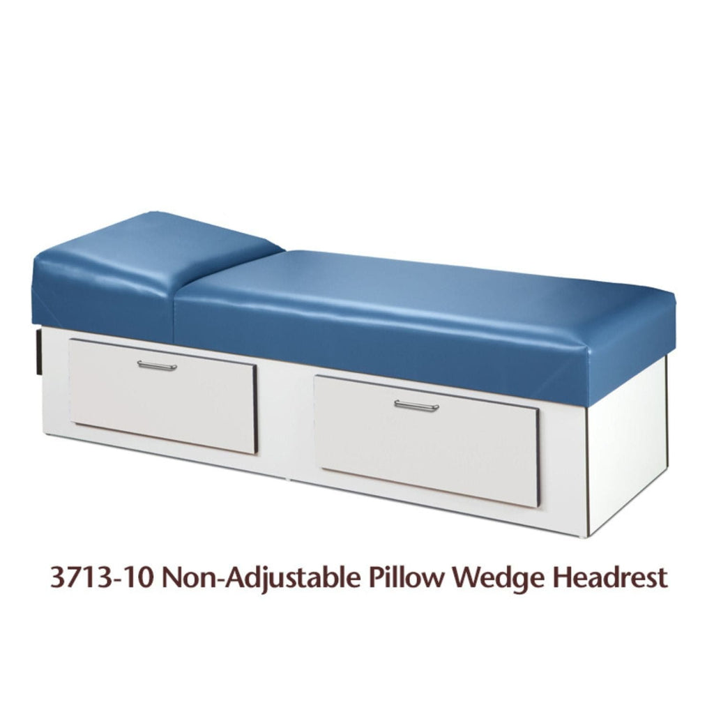 Two-Drawer Upholstered Apron Recovery Couch - sold by Dansons Medical - manufactured by Clinton Industries 