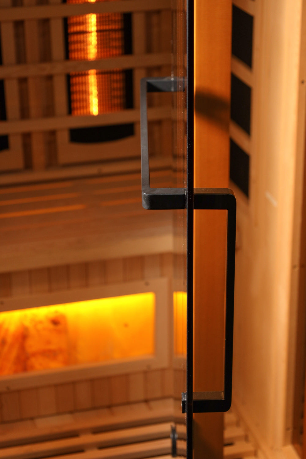 Golden Designs Reserve Edition 3-Person Corner Full Spectrum Infrared Sauna with Himalayan Salt Bar, a Saunas by Golden Designs (SCS) available at Dansons Medical