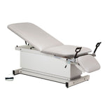 Shrouded Power Exam Table with Stirrups, Adjustable Backrest and Footrest - sold by Dansons Medical - manufactured by Clinton Industries 