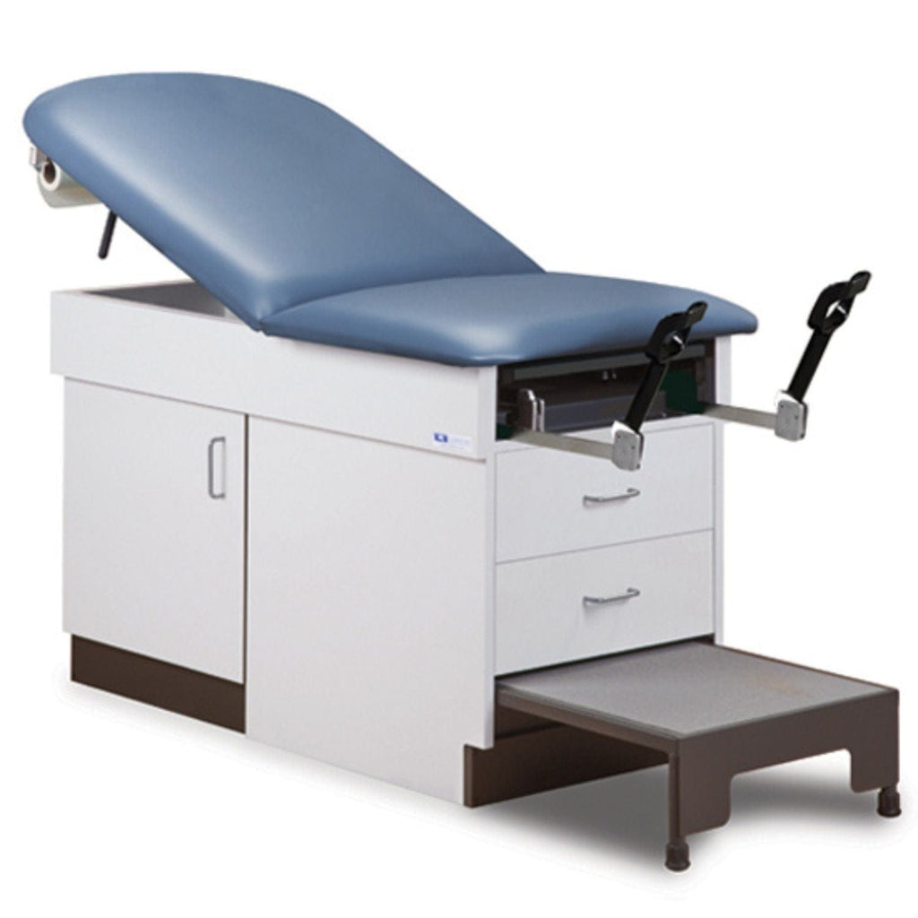 Family Practice Table with Step Stool - sold by Dansons Medical - manufactured by Clinton Industries 