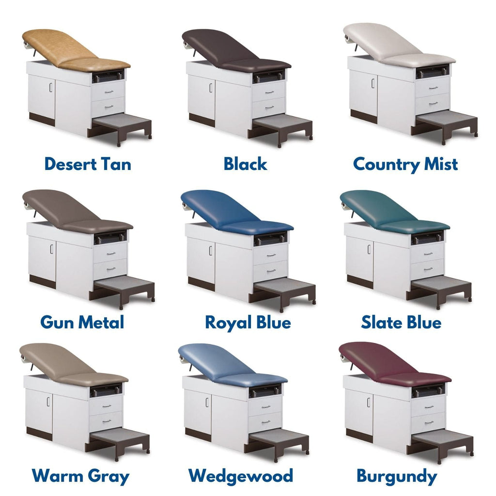 Family Practice Table with Step Stool - sold by Dansons Medical - manufactured by Clinton Industries 