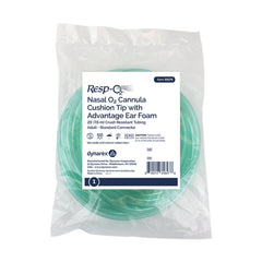 Dynarex Resp-O2 Nasal Oxygen Cannulas with Cushion Tips and Advantage Ear Foam