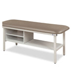 Clinton Industries Alpha Series Straight Line Treatment Table with Shelving - sold by Dansons Medical -  manufactured by Clinton Industries (MM)