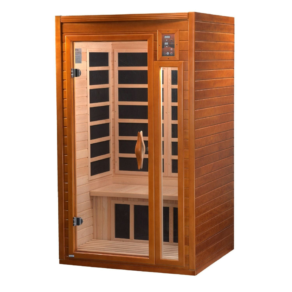 Golden Designs Dynamic Barcelona 1-2 Person Low EMF FAR Infrared Sauna - sold by Dansons Medical - Saunas manufactured by Golden Designs (SCS)