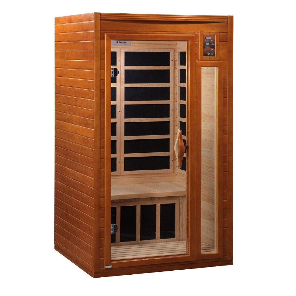 Golden Designs Dynamic Barcelona 1-2 Person Low EMF FAR Infrared Sauna - sold by Dansons Medical - Saunas manufactured by Golden Designs (SCS)