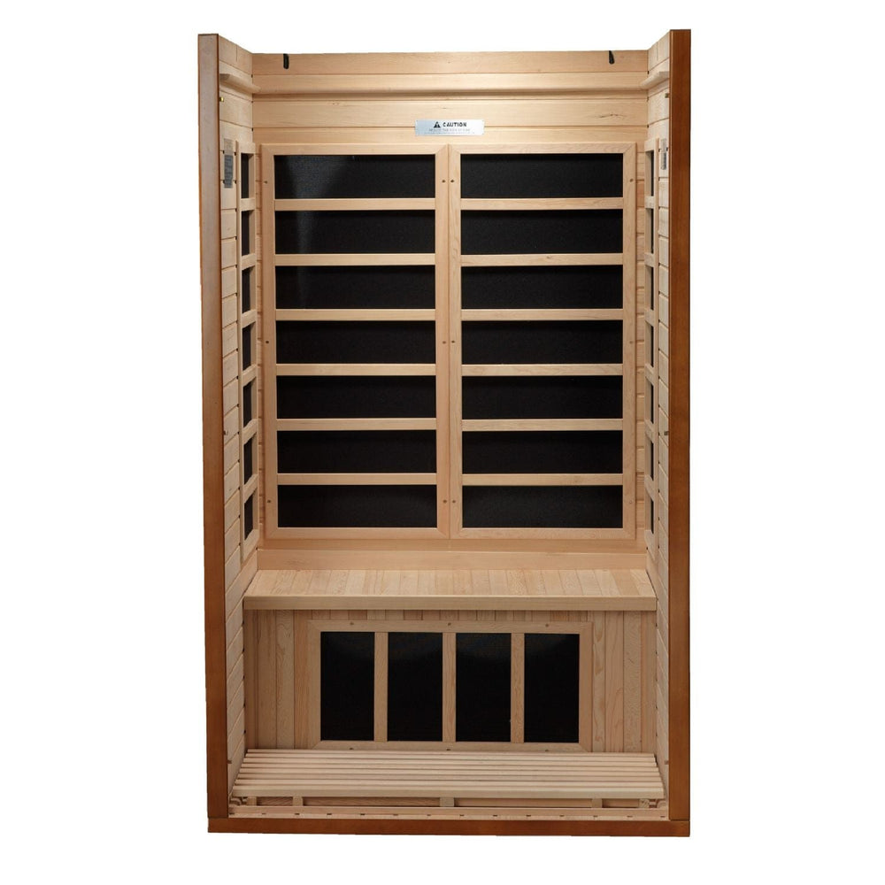 Golden Designs Dynamic Barcelona 1-2 Person Low EMF FAR Infrared Sauna - sold by Dansons Medical - Saunas manufactured by Golden Designs (SCS)