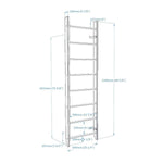 BenchK 100 Solid Beech Wooden Wall Bars with 8 Rungs