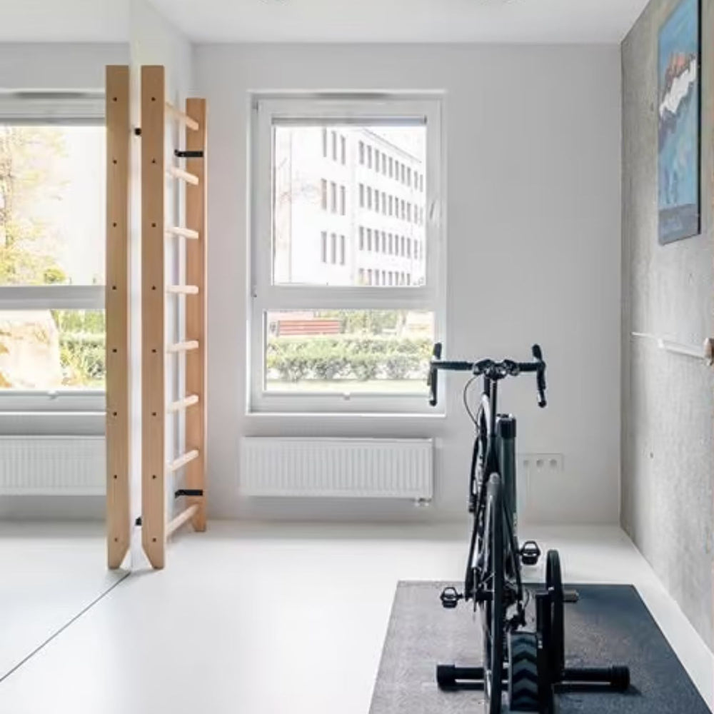 BenchK 100 Solid Beech Wooden Wall Bars with 8 Rungs
