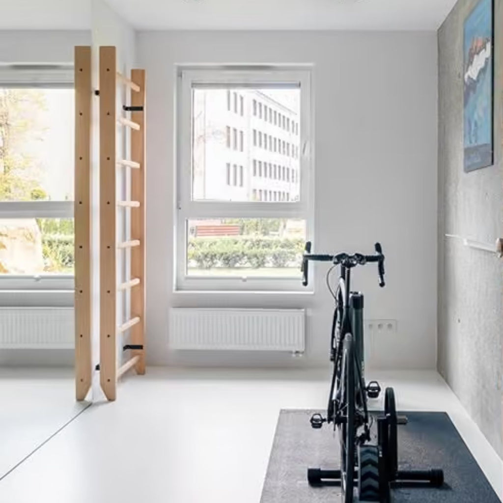 BenchK 100 Solid Beech Wooden Wall Bars with 8 Rungs