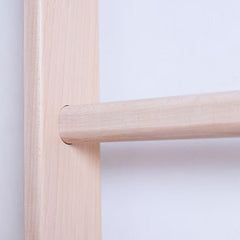 BenchK 100 Solid Beech Wooden Wall Bars with 8 Rungs