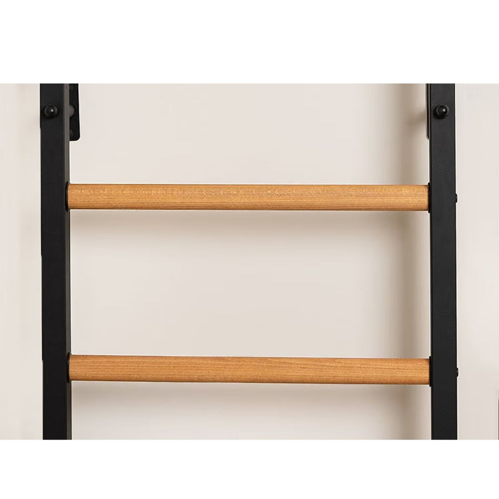 BenchK 200 Beech Wooden Wall Bars with Steel Frame and 8 Rungs