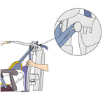 Central Hook for the Arjo Sara Flex Seated Transfer Sling by Direct Supply