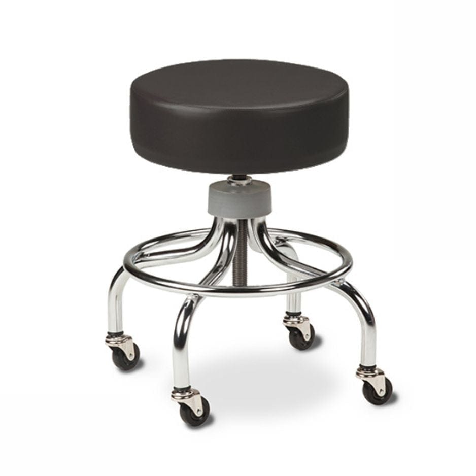 Clinton Industries Chrome Base Stool - sold by Dansons Medical -  manufactured by Clinton Industries (MM)