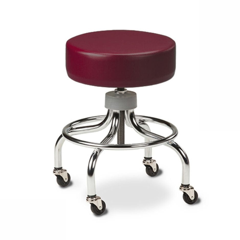 Clinton Industries Chrome Base Stool - sold by Dansons Medical -  manufactured by Clinton Industries (MM)