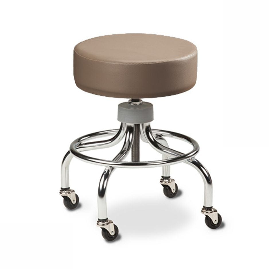 Clinton Industries Chrome Base Stool - sold by Dansons Medical -  manufactured by Clinton Industries (MM)