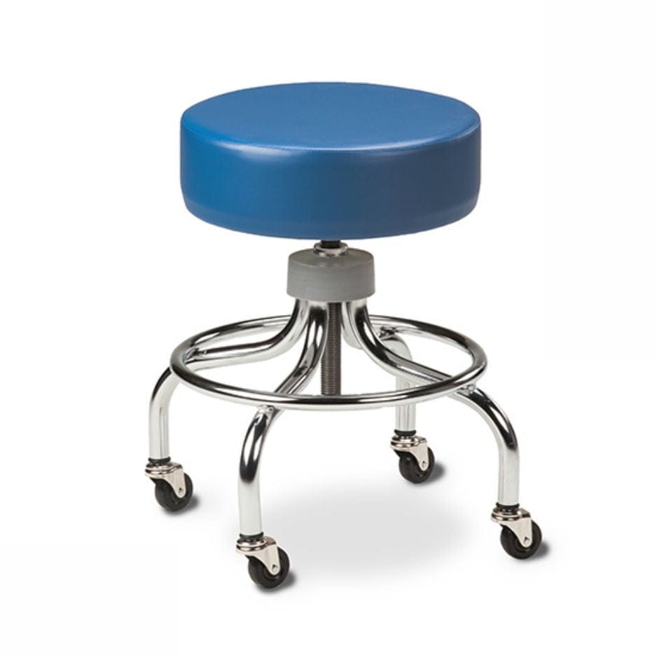 Clinton Industries Chrome Base Stool - sold by Dansons Medical -  manufactured by Clinton Industries (MM)