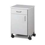 Clinton Industries Mobile Molded Top Bedside Cabinet - sold by Dansons Medical -  manufactured by Clinton Industries (MM)