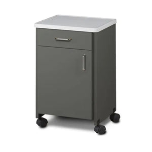 Clinton Industries Mobile Molded Top Bedside Cabinet