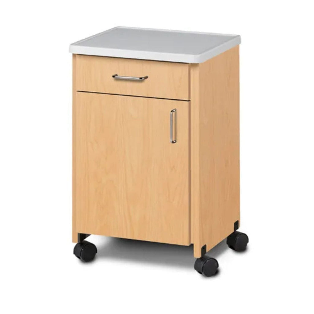 Clinton Industries Mobile Molded Top Bedside Cabinet - sold by Dansons Medical -  manufactured by Clinton Industries (MM)