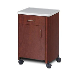 Clinton Industries Mobile Molded Top Bedside Cabinet