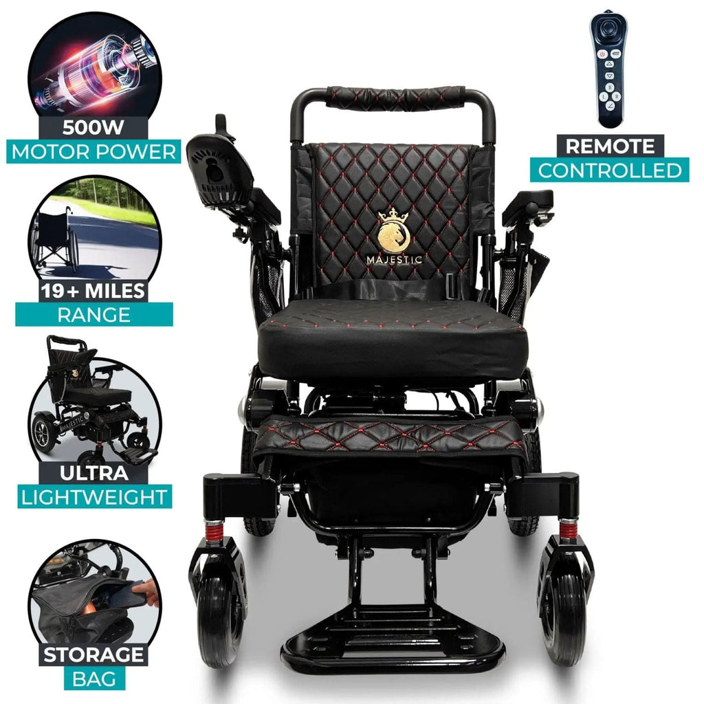 ComfyGo Majestic IQ-7000 Auto Folding Remote Controlled Electric Wheelchair - sold by Dansons Medical - Powered Wheelchairs manufactured by ComfyGo Mobility