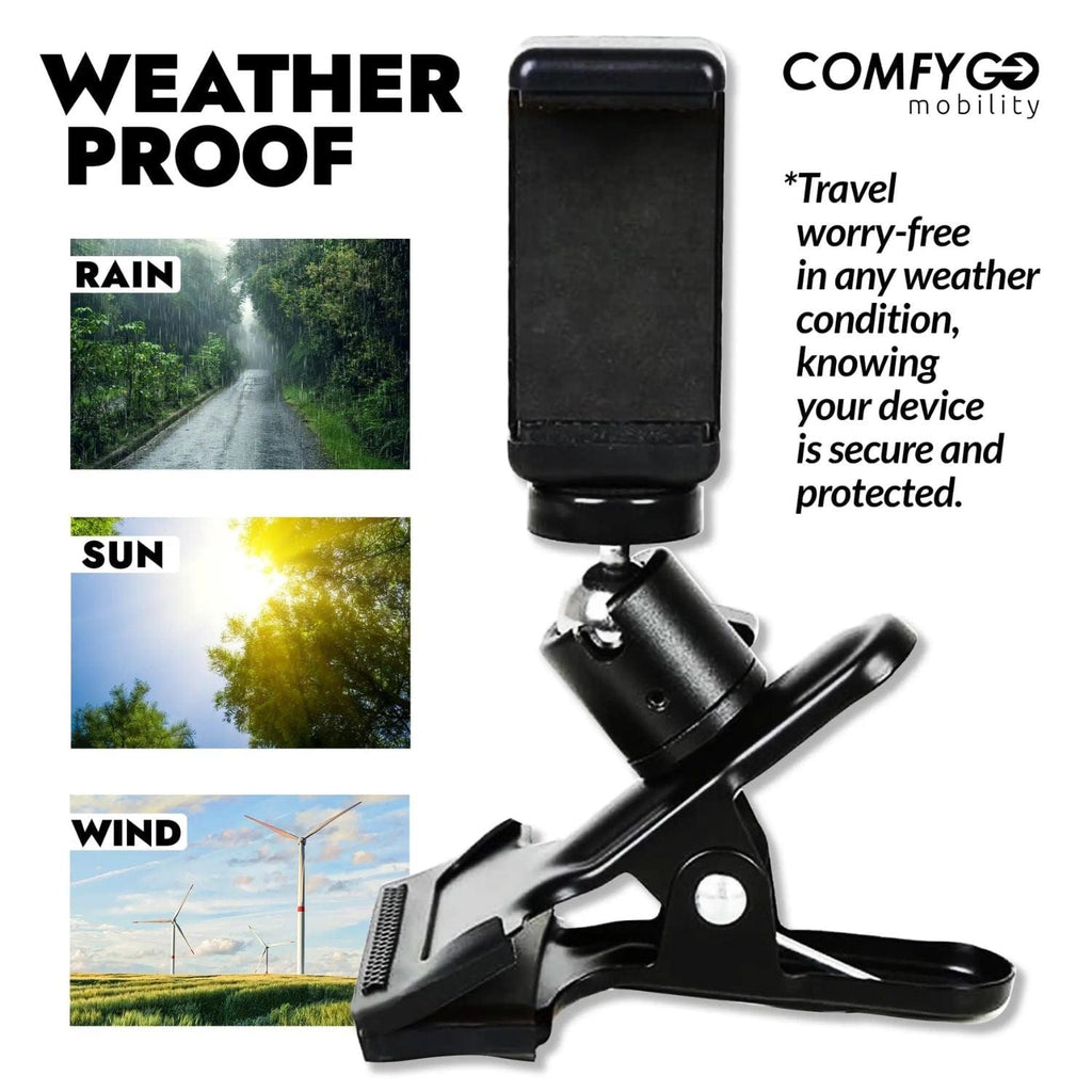 ComfyGO Universal Phone Holder - sold by Dansons Medical -  manufactured by ComfyGo Mobility