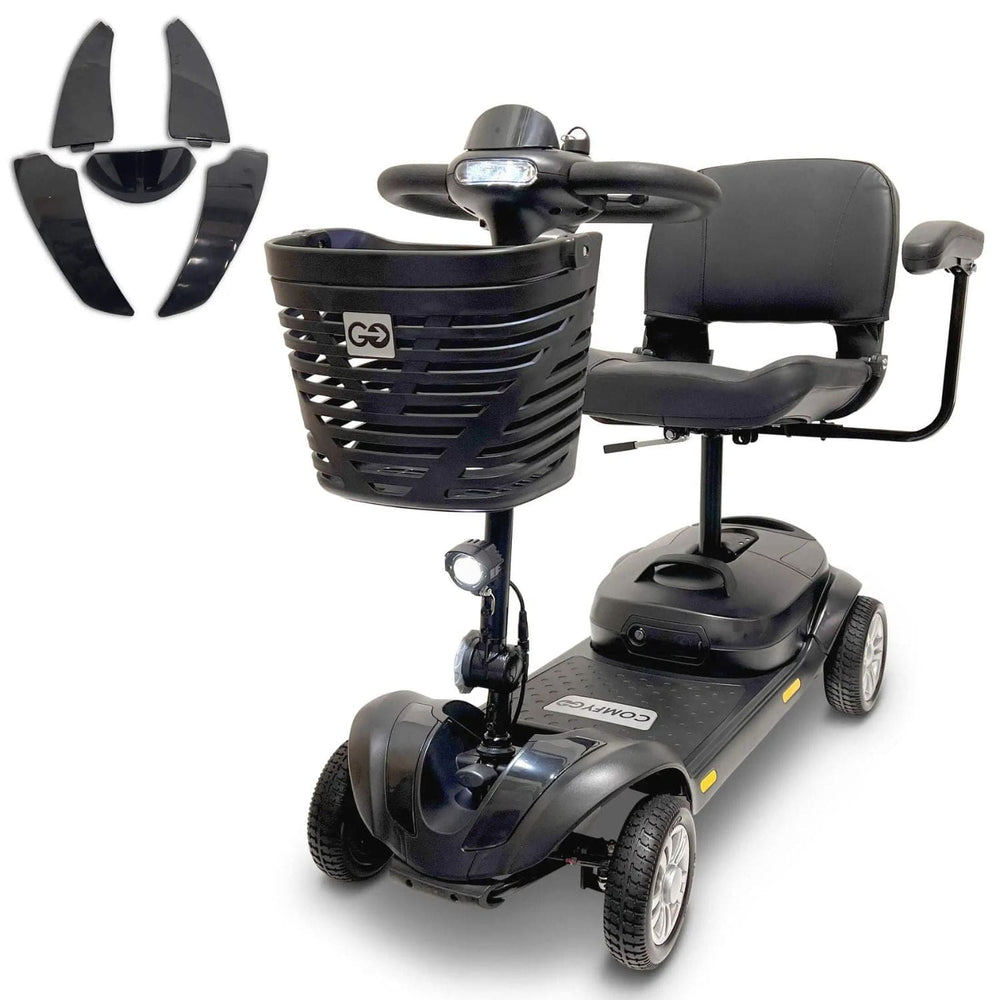 ComfyGo Z-4 Ultra-Light Electric Mobility Scooter with Quick-Detach Frame - sold by Dansons Medical - Scooters manufactured by ComfyGo Mobility