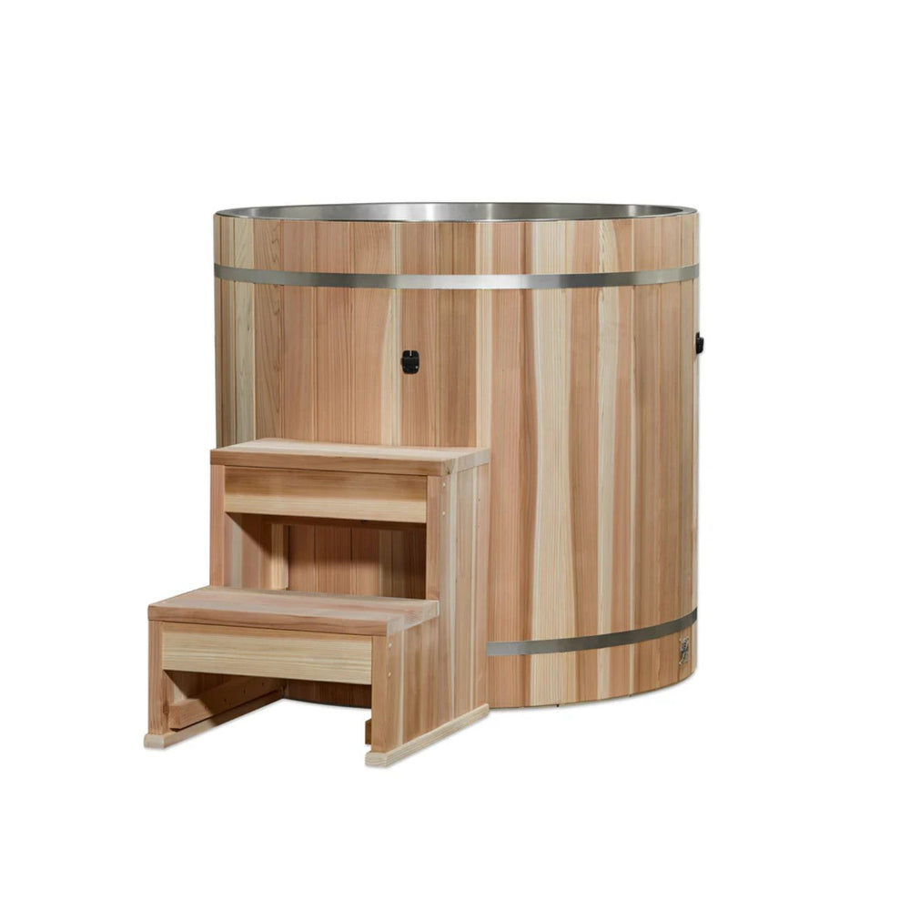 Golden Designs 304 Stainless Steel Barrel Cold Plunge, a Hot and Cold Tubs by Golden Designs (SCS) available at Dansons Medical