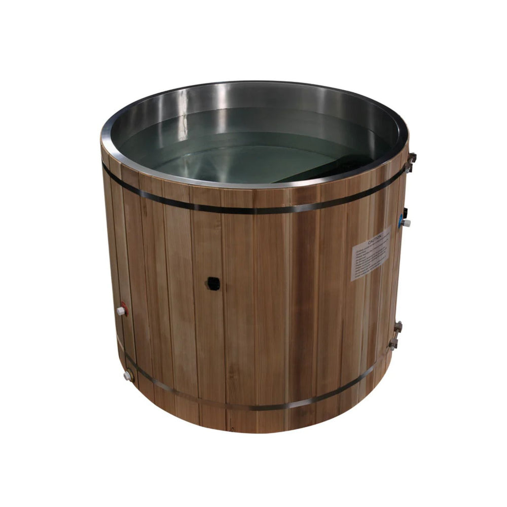 Golden Designs 304 Stainless Steel Barrel Cold Plunge, a Hot and Cold Tubs by Golden Designs (SCS) available at Dansons Medical