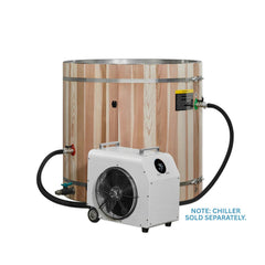 Golden Designs 304 Stainless Steel Barrel Cold Plunge, a Hot and Cold Tubs by Golden Designs (SCS) available at Dansons Medical