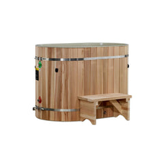 Golden Designs DCT Oval Barrel Tub Cold Plunge (50-P) Pacific Cedar - 3/4 IN-OUT without Motor, a Hot and Cold Tubs by Golden Designs (SCS) available at Dansons Medical
