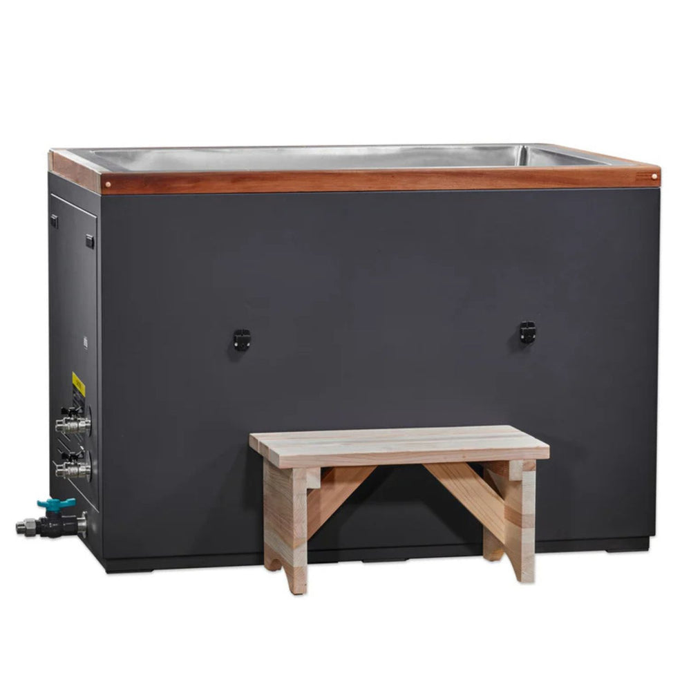 Golden Designs XL Cuboid 304 Nano-Coated Stainless Steel Cold Plunge, a Hot and Cold Tubs by Golden Designs (SCS) available at Dansons Medical