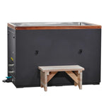 Golden Designs XL Cuboid 304 Nano-Coated Stainless Steel Cold Plunge, a Hot and Cold Tubs by Golden Designs (SCS) available at Dansons Medical
