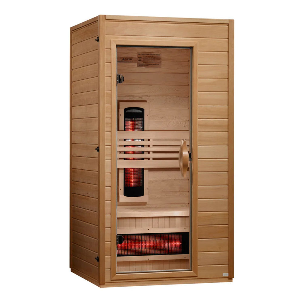 Golden Designs Dynamic Martin 1-2 Person Near Zero EMF Full Spectrum FAR Infrared Sauna, a Saunas by Golden Designs (SCS) available at Dansons Medical