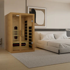 Golden Designs Dynamic Gracia 1-2 Person Near Zero EMF Full Spectrum FAR Infrared Sauna, a Saunas by Golden Designs (SCS) available at Dansons Medical