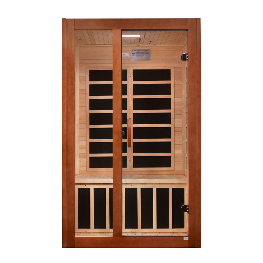 Golden Designs Dynamic Santiago Elite 2-Person Ultra Low EMF FAR Infrared Sauna, a Saunas by Golden Designs (SCS) available at Dansons Medical