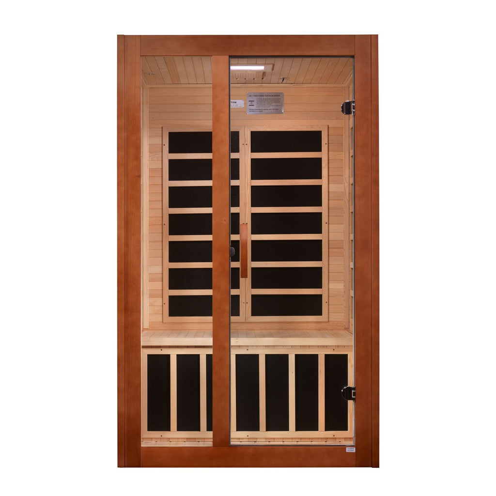 Golden Designs Dynamic Santiago Elite 2-Person Ultra Low EMF FAR Infrared Sauna, a Saunas by Golden Designs (SCS) available at Dansons Medical