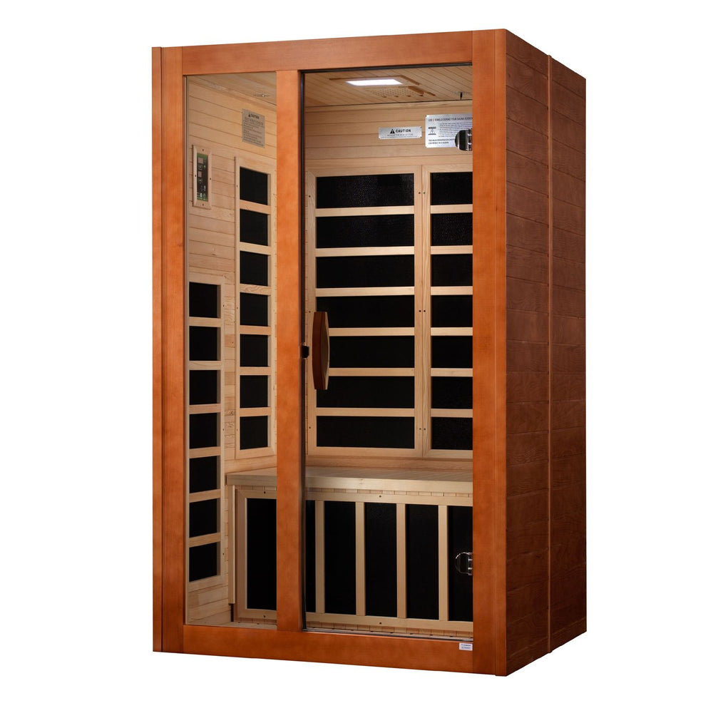 Golden Designs Dynamic Santiago Elite 2-Person Ultra Low EMF FAR Infrared Sauna, a Saunas by Golden Designs (SCS) available at Dansons Medical