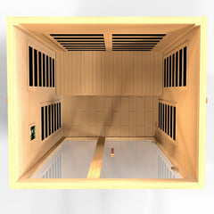 Golden Designs Dynamic Santiago Elite 2-Person Ultra Low EMF FAR Infrared Sauna, a Saunas by Golden Designs (SCS) available at Dansons Medical