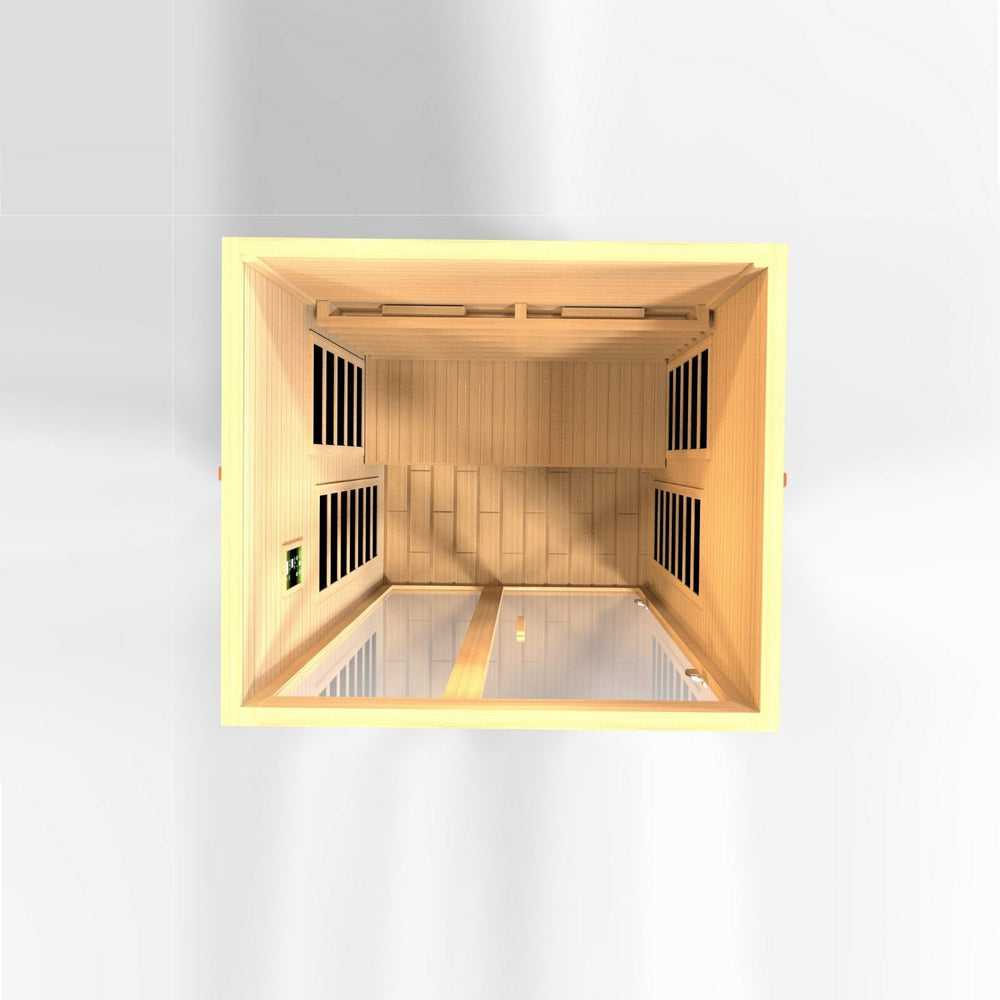 Golden Designs Dynamic Santiago 2-Person Full Spectrum Near Zero EMF FAR Infrared Sauna, a Saunas by Golden Designs (SCS) available at Dansons Medical