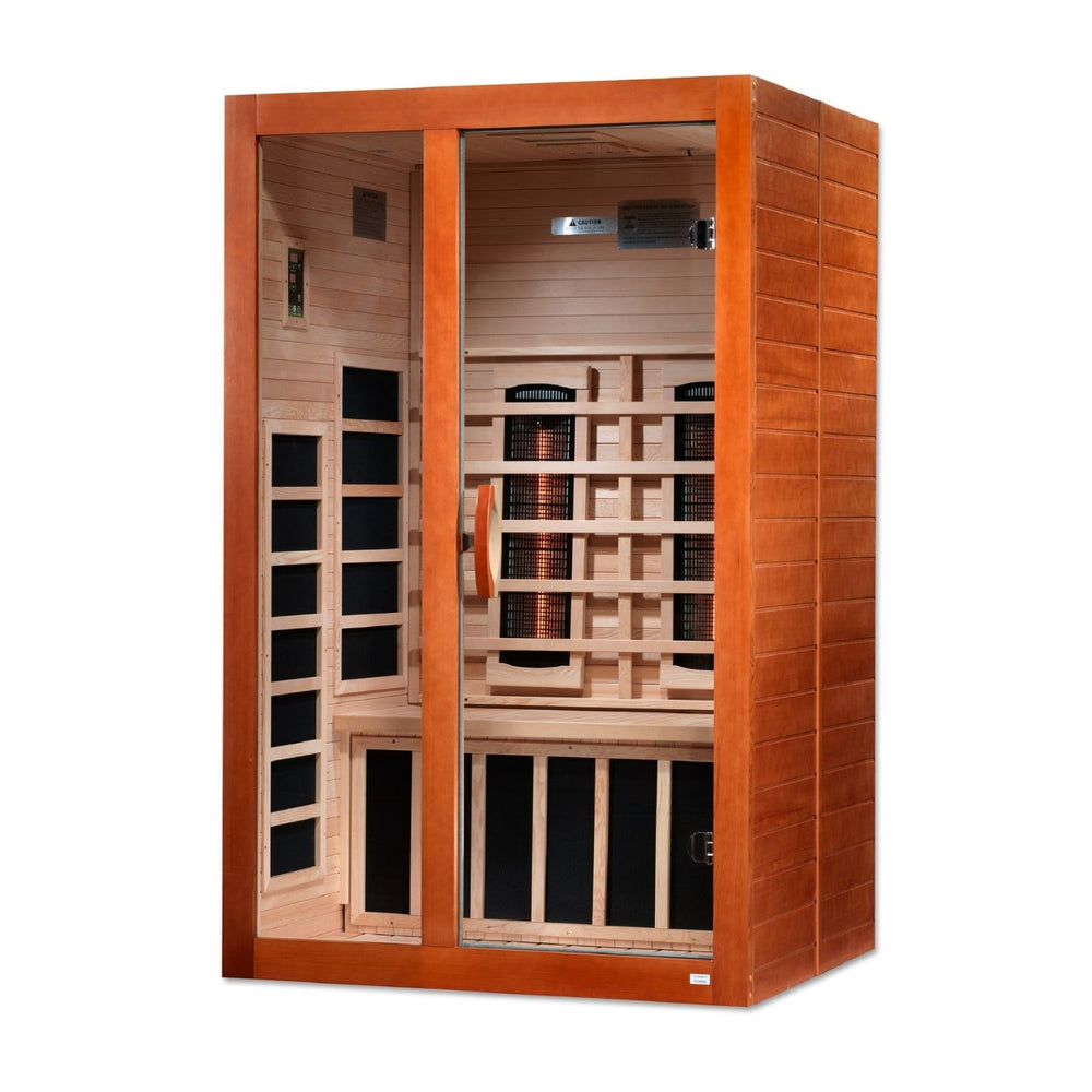 Golden Designs Dynamic Santiago 2-Person Full Spectrum Near Zero EMF FAR Infrared Sauna, a Saunas by Golden Designs (SCS) available at Dansons Medical