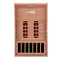 Golden Designs Dynamic Santiago 2-Person Full Spectrum Near Zero EMF FAR Infrared Sauna, a Saunas by Golden Designs (SCS) available at Dansons Medical