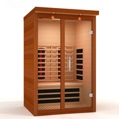 Golden Designs Dynamic Llumeneres 2-Person Full Spectrum Near Zero EMF FAR Infrared Sauna, a Saunas by Golden Designs (SCS) available at Dansons Medical