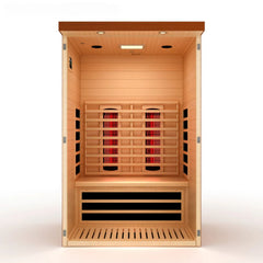 Golden Designs Dynamic Llumeneres 2-Person Full Spectrum Near Zero EMF FAR Infrared Sauna, a Saunas by Golden Designs (SCS) available at Dansons Medical