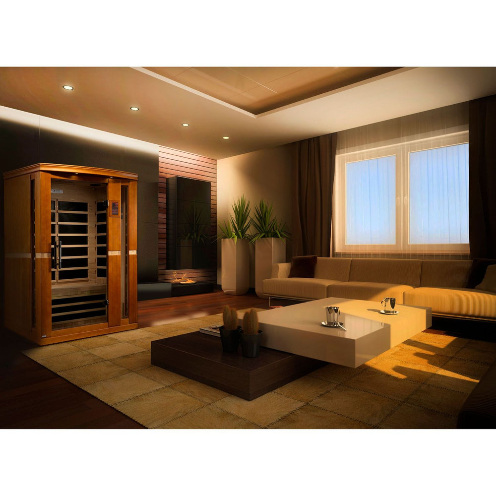 Golden Designs Dynamic Vittoria 2-Person Low EMF FAR Infrared Sauna, a Saunas by Golden Designs (SCS) available at Dansons Medical