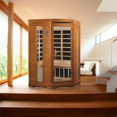 Golden Designs Dynamic Heming 2-Person Low EMF FAR Infrared Sauna, a Saunas by Golden Designs (SCS) available at Dansons Medical