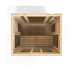 Golden Designs Dynamic Bellagio 3-Person Low EMF FAR Infrared Sauna, a Saunas by Golden Designs (SCS) available at Dansons Medical