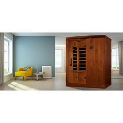 Golden Designs Dynamic Madrid Elite 3-Person Ultra Low EMF FAR Infrared Sauna, a Saunas by Golden Designs (SCS) available at Dansons Medical