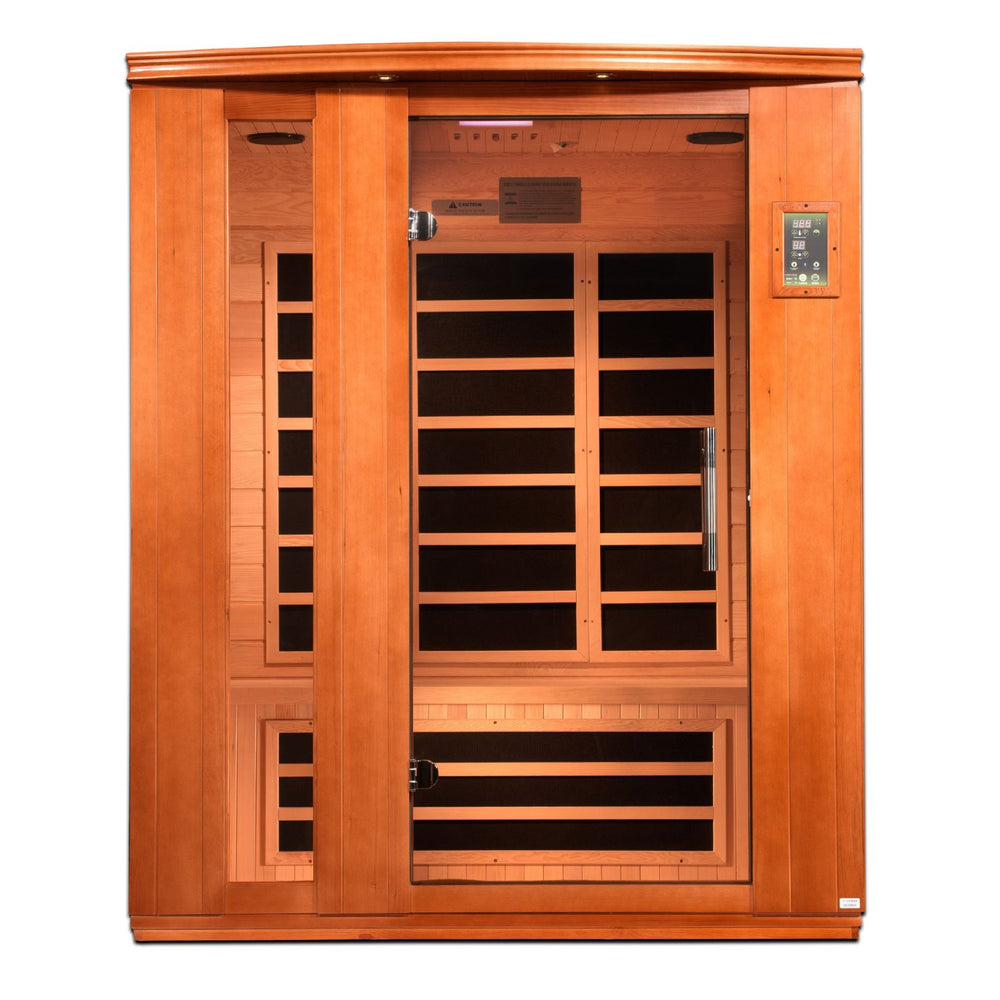 Golden Designs Dynamic Lugano 3-Person Low EMF FAR Infrared Sauna, a Saunas by Golden Designs (SCS) available at Dansons Medical